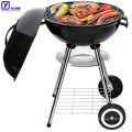 Easily assembled portable safe mini charcoal round bbq grill